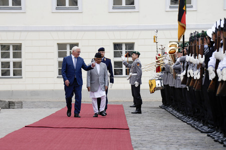 Begrüßung des Präsidenten von Nepal in Berlin