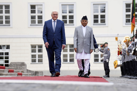 Begrüßung des Präsidenten von Nepal in Berlin