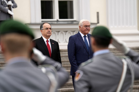 Begrüßung des Präsidenten der Republik Albanien in Berlin