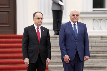 Begrüßung des Präsidenten der Republik Albanien in Berlin