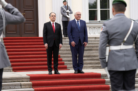 Begrüßung des Präsidenten der Republik Albanien in Berlin