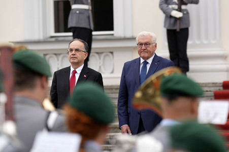 Begrüßung des Präsidenten der Republik Albanien in Berlin