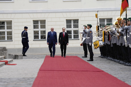 Begrüßung des Präsidenten der Republik Albanien in Berlin