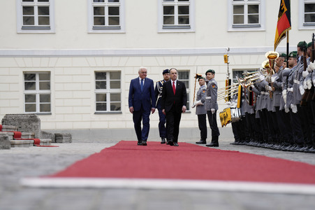 Begrüßung des Präsidenten der Republik Albanien in Berlin