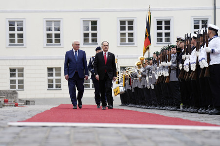 Begrüßung des Präsidenten der Republik Albanien in Berlin