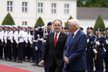 Begrüßung des Präsidenten der Republik Albanien in Berlin
