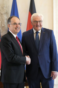 Begrüßung des Präsidenten der Republik Albanien in Berlin