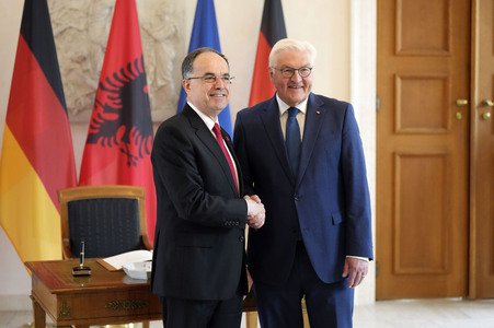 Begrüßung des Präsidenten der Republik Albanien in Berlin