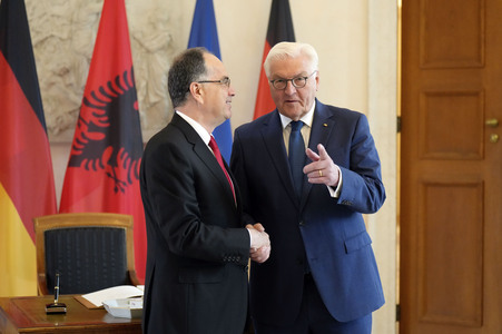 Begrüßung des Präsidenten der Republik Albanien in Berlin