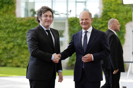 Empfang des Präsidenten von Argentinien in Berlin