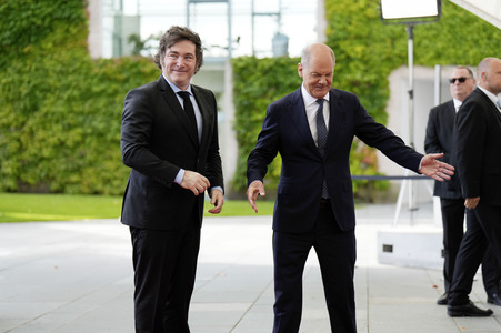 Empfang des Präsidenten von Argentinien in Berlin