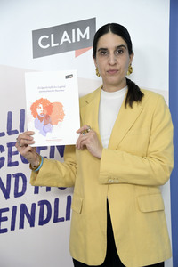 Pressekonferenz von CLAIM in Berlin