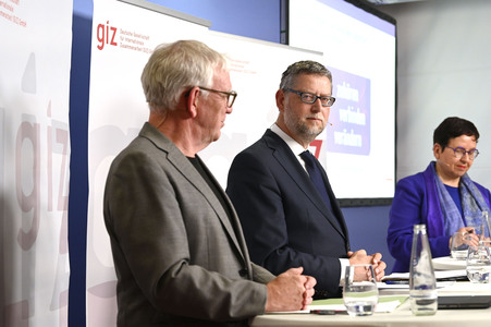 Jahrespressekonferenz 2024 der Deutschen Gesellschaft für internationale Zusammenarbeit in Berlin