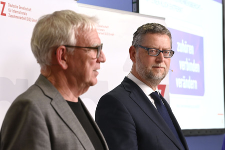 Jahrespressekonferenz 2024 der Deutschen Gesellschaft für internationale Zusammenarbeit in Berlin