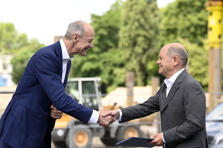Olaf Scholz bei Siemens in Berlin