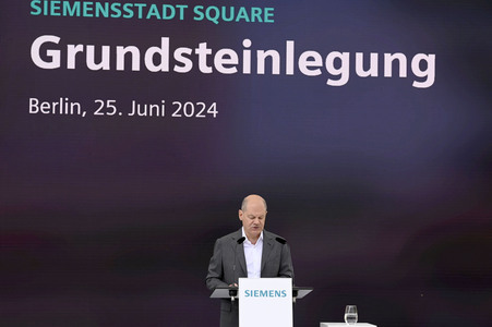 Olaf Scholz bei Siemens in Berlin