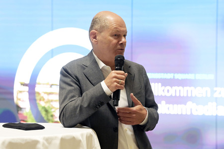 Olaf Scholz bei Siemens in Berlin