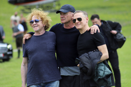 Pressekonferenz mit Sting, Bryan Adams und Simply Red in Schladming