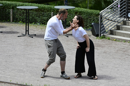 Theaterprobe 'Jedermann' in Weimar