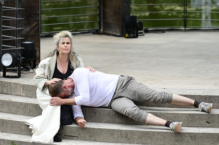 Theaterprobe 'Jedermann' in Weimar