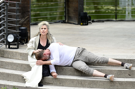 Theaterprobe 'Jedermann' in Weimar