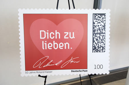 Präsentation der Roland Kaiser-Briefmarken in Bonn
