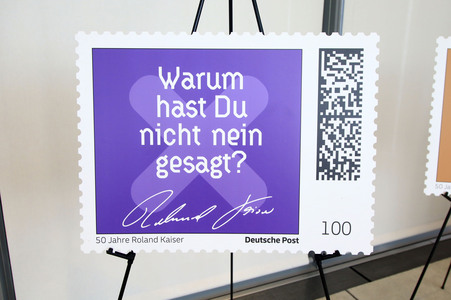 Präsentation der Roland Kaiser-Briefmarken in Bonn
