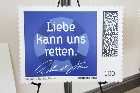 Präsentation der Roland Kaiser-Briefmarken in Bonn