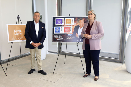 Präsentation der Roland Kaiser-Briefmarken in Bonn