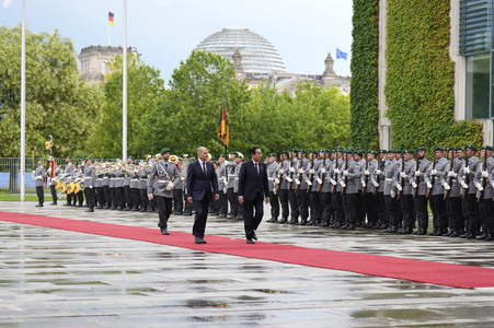 Empfang des Premierministers von Japan in Berlin
