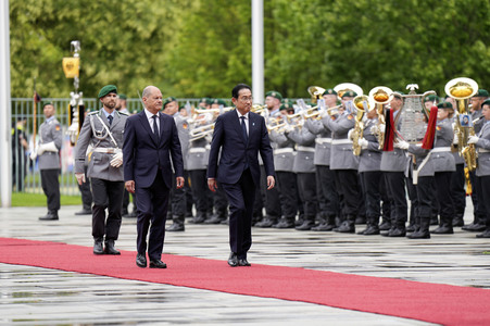 Empfang des Premierministers von Japan in Berlin