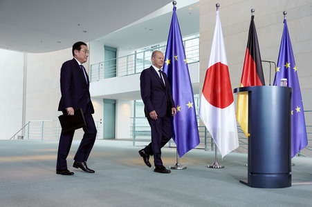 Empfang des Premierministers von Japan in Berlin