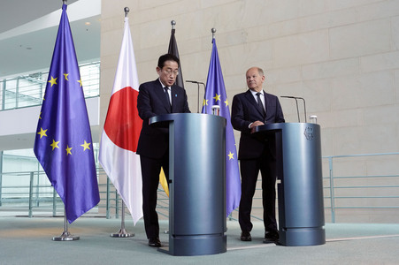 Empfang des Premierministers von Japan in Berlin