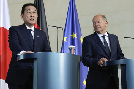 Empfang des Premierministers von Japan in Berlin