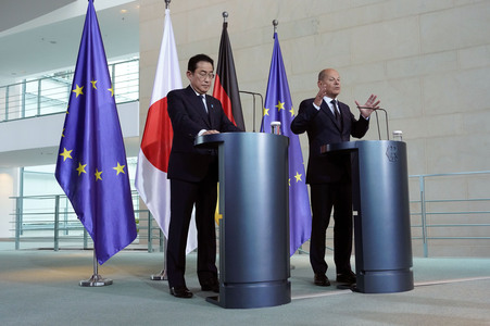 Empfang des Premierministers von Japan in Berlin