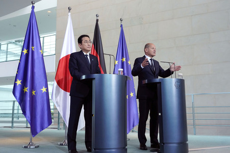 Empfang des Premierministers von Japan in Berlin