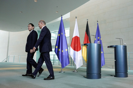 Empfang des Premierministers von Japan in Berlin