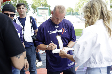 American Football-Spiel Frankfurt Galaxy vs. Cologne Centurions in Frankfurt