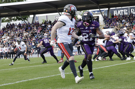 American Football-Spiel Frankfurt Galaxy vs. Cologne Centurions in Frankfurt