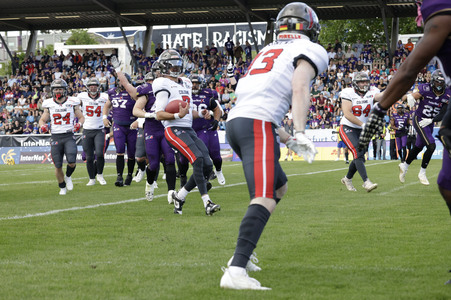 American Football-Spiel Frankfurt Galaxy vs. Cologne Centurions in Frankfurt