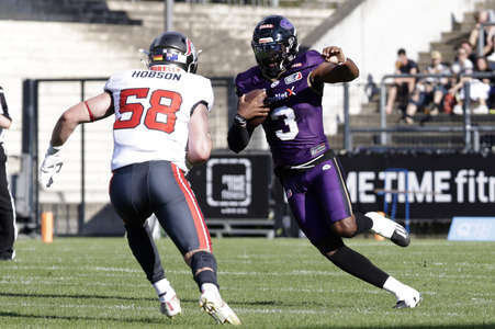 American Football-Spiel Frankfurt Galaxy vs. Cologne Centurions in Frankfurt