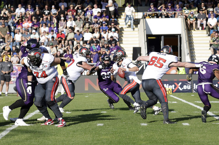 American Football-Spiel Frankfurt Galaxy vs. Cologne Centurions in Frankfurt