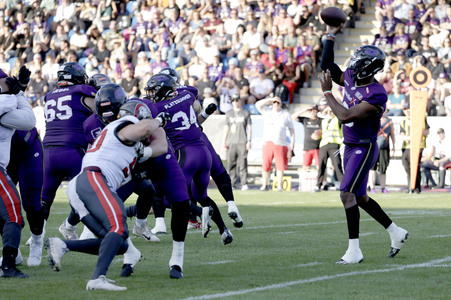 American Football-Spiel Frankfurt Galaxy vs. Cologne Centurions in Frankfurt