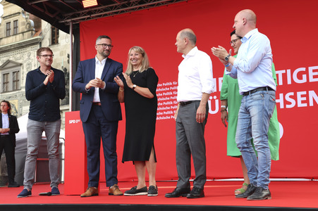 Landtagswahlkampfveranstaltung der SPD in Dresden