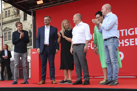 Landtagswahlkampfveranstaltung der SPD in Dresden