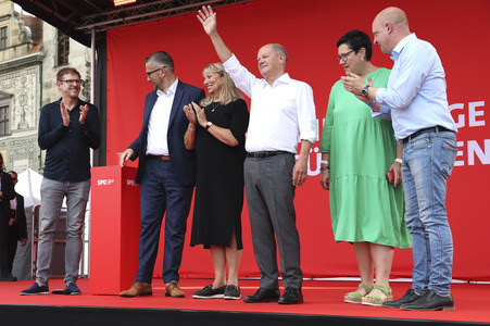 Landtagswahlkampfveranstaltung der SPD in Dresden