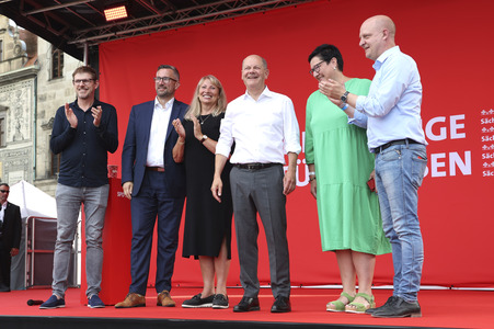 Landtagswahlkampfveranstaltung der SPD in Dresden