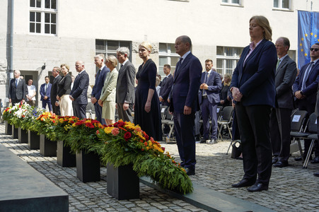 Gedenkveranstaltung zum 80. Jahrestag des Aufstands gegen Nationalsozialistische Gewaltherrschaft in Berlin