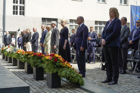 Gedenkveranstaltung zum 80. Jahrestag des Aufstands gegen Nationalsozialistische Gewaltherrschaft in Berlin