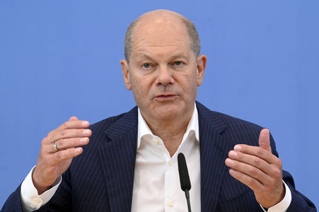 Bundespressekonferenz Aktuelle Themen der Innen- und Außenpolitik in Berlin